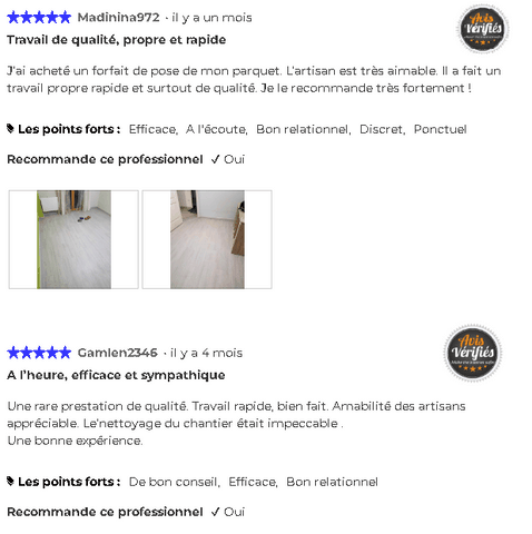 Les Maîtres du parquet avis client